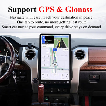 16.8" Android For Toyota Tundra 2014-2020 Car Radio Infotainment Navigation System Tesla Style Screen Head Unit GPS Multimedia Player