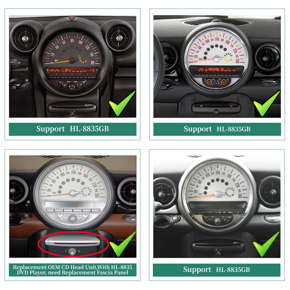 8" For Mini Cooper Mini Hatch/Hardtop 2007 - 2013 Car Radio Stereo Carplay Upgrade Screen Android Auto GPS Navigation Multimedia Player