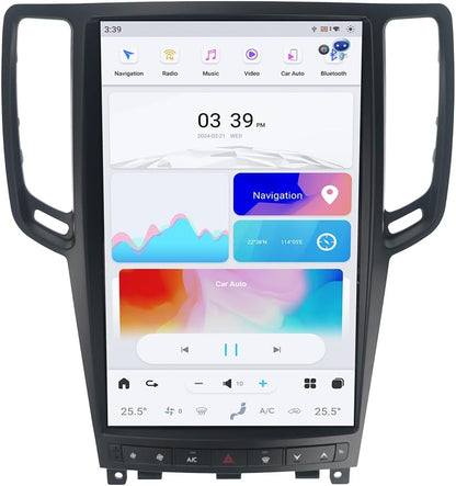 13.6" Qualcomm For Infiniti Q40 Q60 2007-2015 Car Radio Stereo Carplay Upgrade Tesla Style Screen Android Auto GPS Navigation Multimedia Player