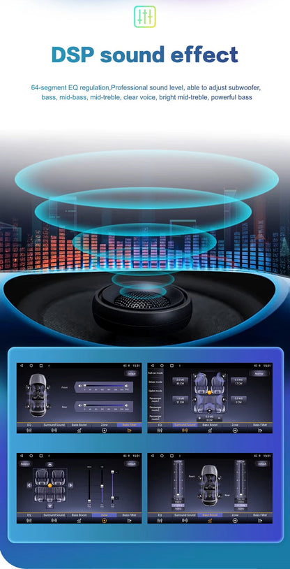 13.3'' For Ford Mustang 2009-2014 Android Screen Infotainment Navigation System Car Multimedia Touch Screen Head Unit Car Radio GPS