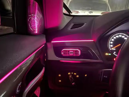 For BMW X1 X2 F48 F49 2016-2020 256 Colors Symphony LED Car Interior Ambient Lighting AirVent Strip Accessories Upgrade
