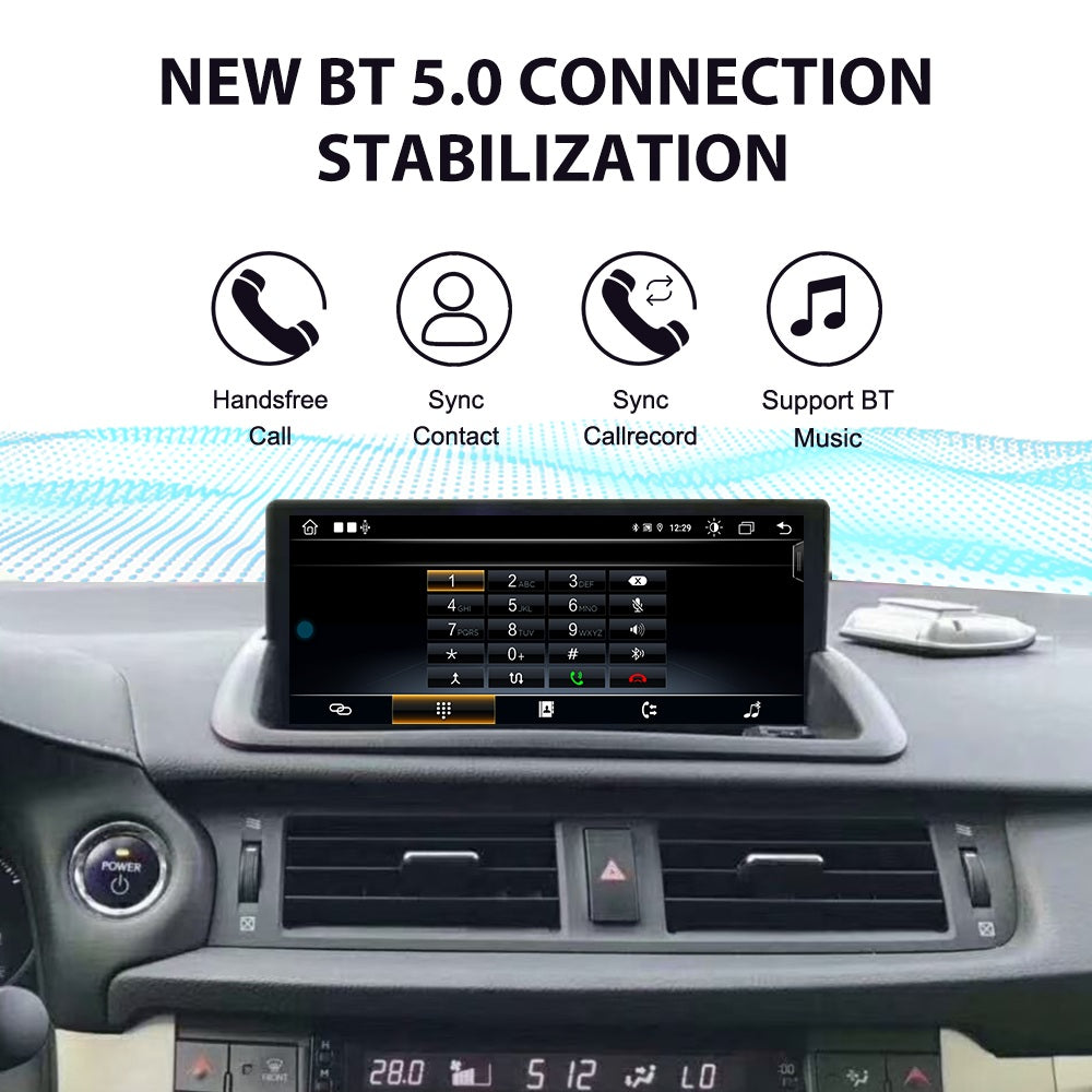 10.25 inch For Lexus CT200 2011-2019 Linux Infotainment Navigation System Car Multimedia Touch Screen Head Unit Car Radio GPS