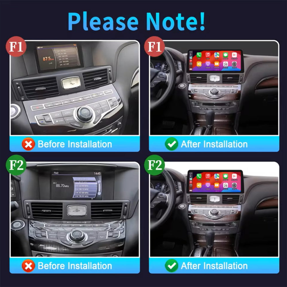 12.3 "Android 14 Infiniti Q70 M25 M35 M37 M56 Nissan Fuga Y51 2009-2019 Navigation Screen Car Radio Multimedia Player