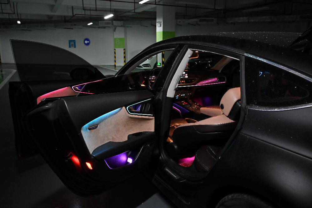 Upgrade Symphony LED Car Interior Ambient Lighting for Audi A7 C7 2011-2018 Decoration Accessories