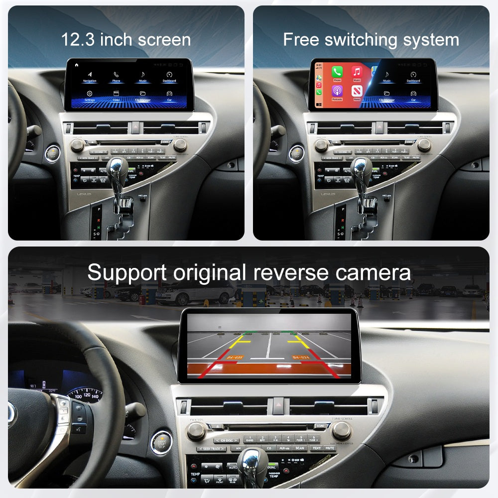 12.3-Inch Linux Touchscreen for Lexus RX (2009–2015) | Wireless CarPlay & Android Auto