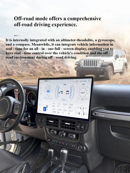 16.8'' For Jeep Wrangler 2011-2017 Infotainment Navigation System Car Multimedia Touch Screen Head Unit Android Car Radio GPS