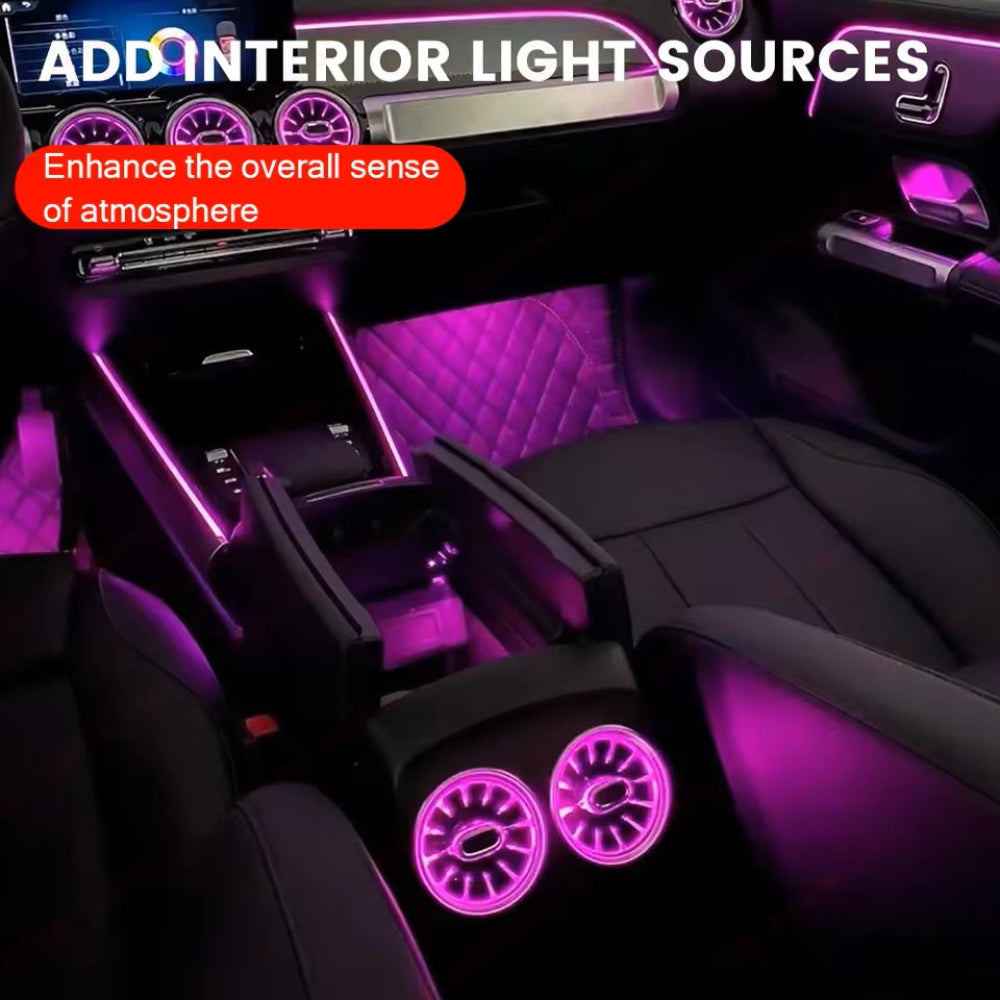 64 Colors Ambient Light For Mercedes Benz A-class W177 / CLA W118 / B-class W247 2019-2025 LED Car Neon Lamp Automotive Interior Decoration
