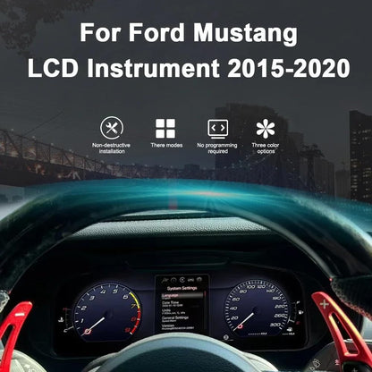 12.3" LCD Digital Dashboard Cluster For Ford Mustang 2012-2023 Car Panel Speedometer Virtual Cockpit