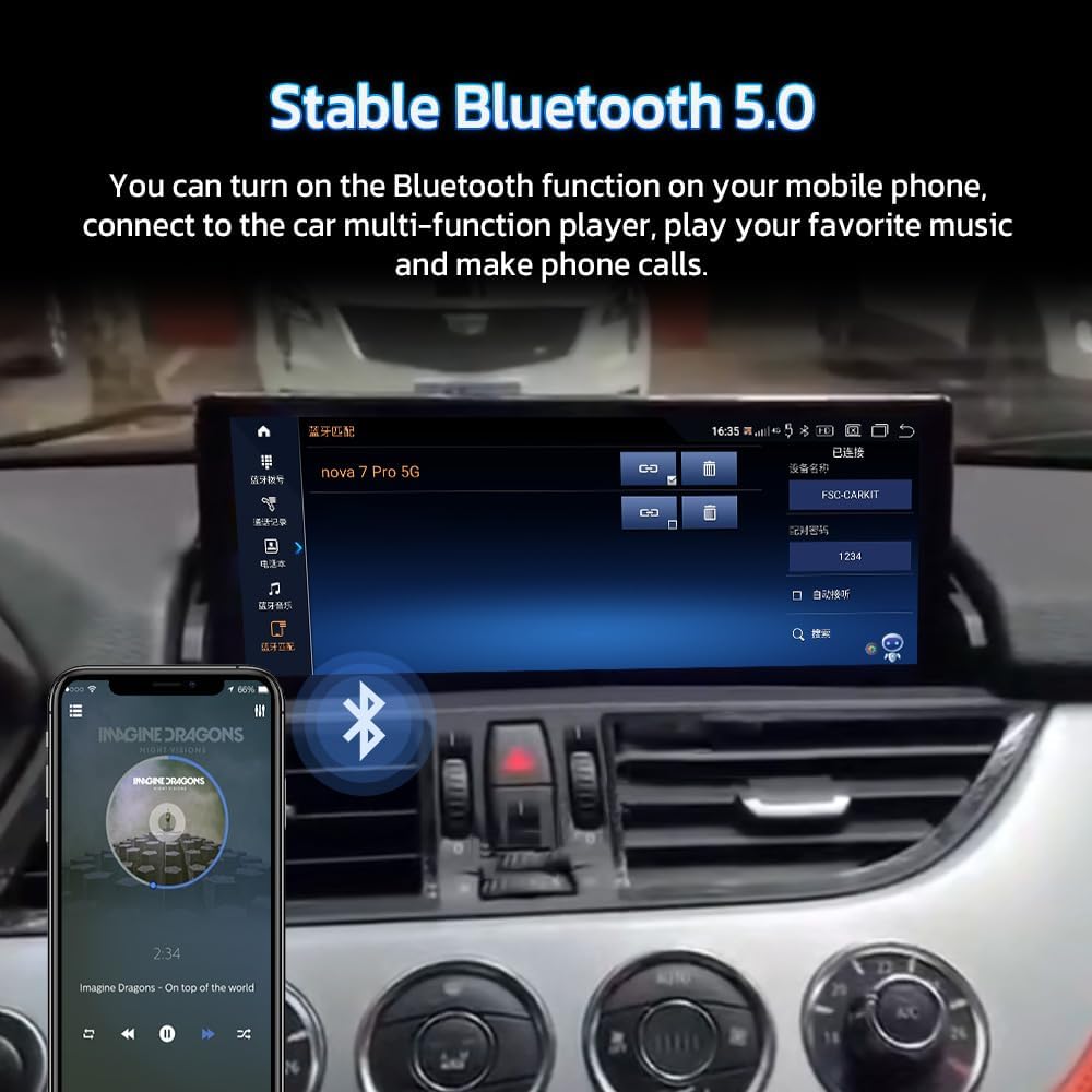 10.25" Android 13 Car Stereo Upgrade for BMW Z4 E89 (2009–2018) | Wireless CarPlay & Android Auto | GPS Navigation | Plug & Play