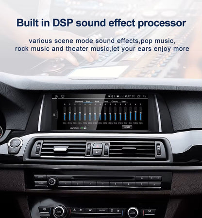 Android 14 10.25 inches For BMW 5 Series F10 F11 2009-2017 GPS Navigation Screen Upgrade ID8 Car Multimedia Center System Touch Screen Head Unit Car Radio GPS