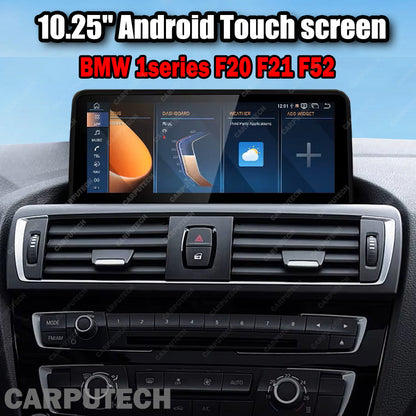 10.25 inch For BMW 1 series F20 F21 F52 Infotainment Navigation System Car Multimedia Touch Screen Head Unit Android Car Radio GPS