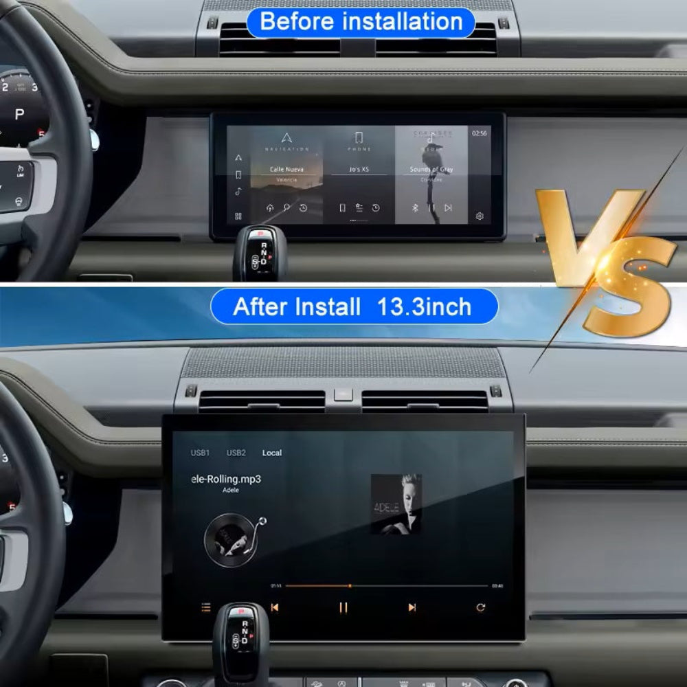 13.3inch Touch Screen For Land Rover Defender 2018-2025 Android 13 Car Radio Multimedia Player Navigation