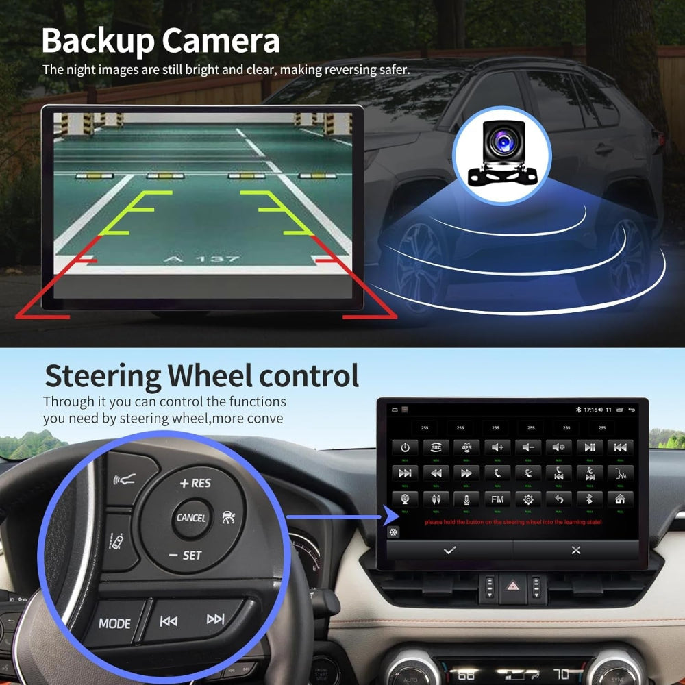 13.1 inch For Toyota RAV4 2019-2023 Infotainment Navigation System Car Multimedia Touch Screen Head Unit Android Car Radio GPS