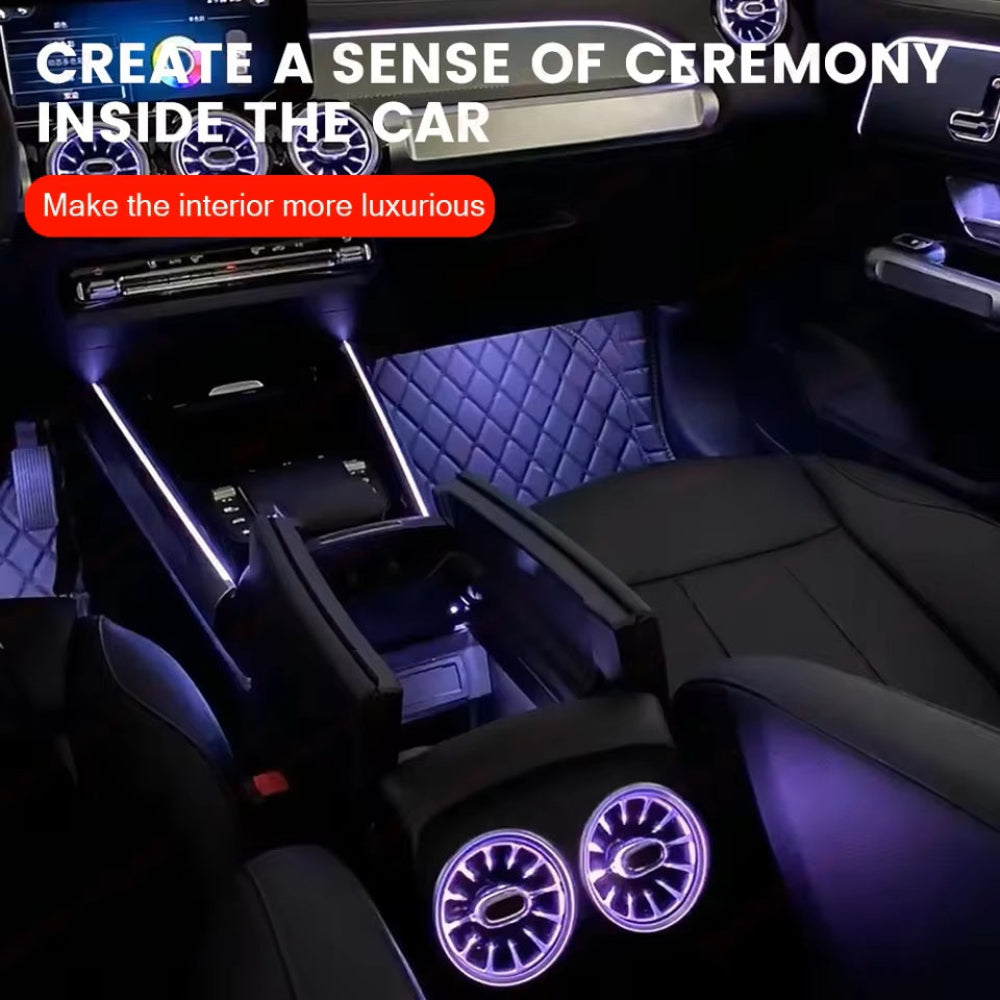 64 Colors Ambient Light For Mercedes Benz A-class W177 / CLA W118 / B-class W247 2019-2025 LED Car Neon Lamp Automotive Interior Decoration