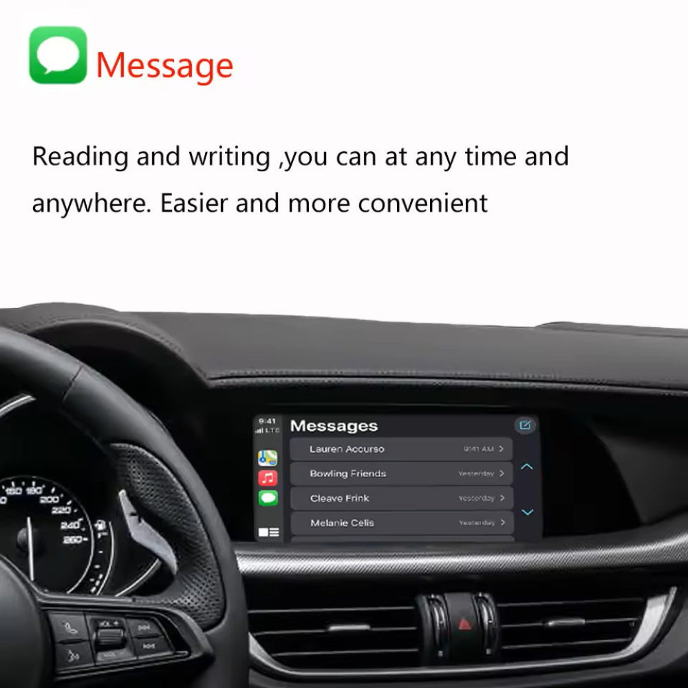 OEM Wireless Apple CarPlay & Android Auto Upgrade Module for Alfa Romeo Stelvio / Giulia /Giulietta 2014-2019 Retrofit Automotive Interface