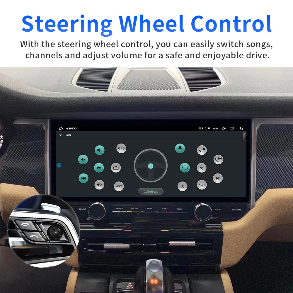 Porsche Macan 2014-2017 Infotainment Navigation System Car Multimedia Touchscreen Head Unit Android Car Radio GPS
