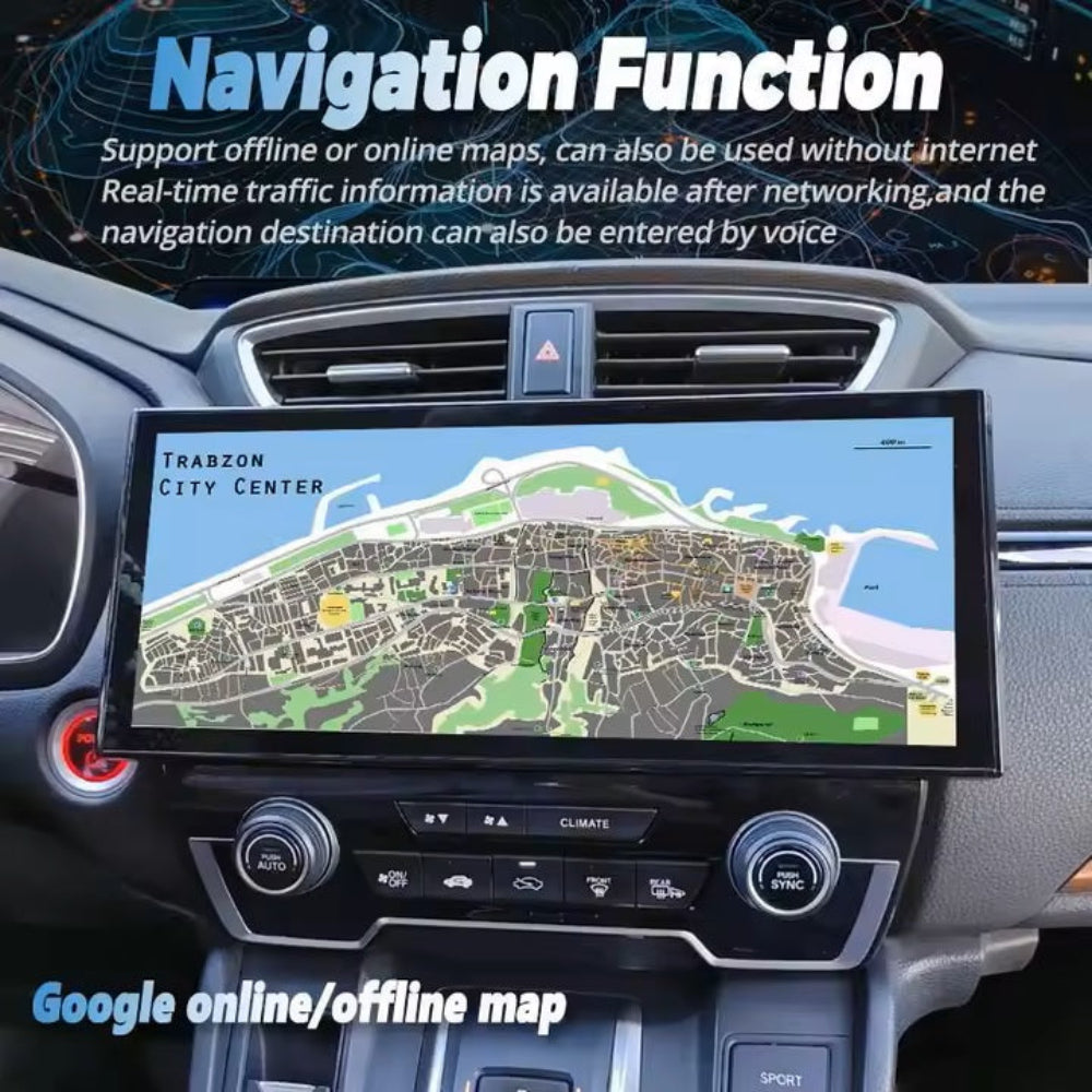 12.3 inch For Honda CR-V CRV 2017-2022 Infotainment Navigation System Car Multimedia Touch Screen Head Unit Android Car Radio GPS