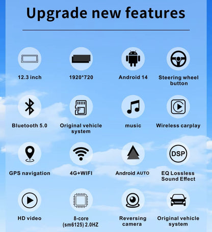 12.3 inch For Mercedes Benz GLC X253 Infotainment Navigation System Car Multimedia Touch Screen Head Unit Android Car Radio GPS