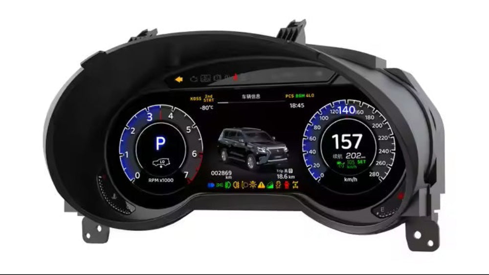 For Lexus GX400 GX460 2009-2020 12.3" LCD Digital Dashboard Cluster Car Panel Speedometer Virtual Cockpit