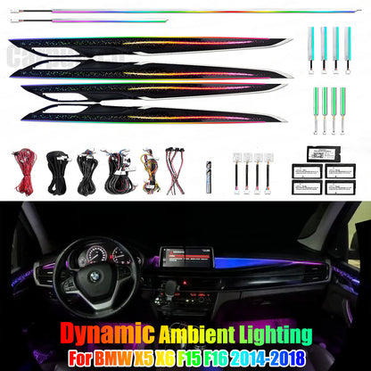 Symphony Dynamic Ambient Lighting Star Kit for BMW X5 X6 F15 F16 2014 - 2018 Interior LED Light Accessories Trim
