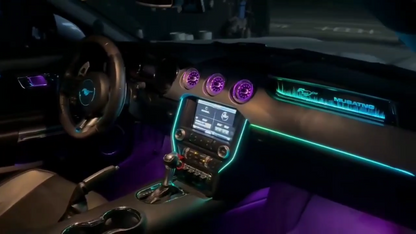 Upgrade Symphony LED Car Interior Ambient Lighting for Ford Mustang 2015-2023 Decoration Accessories
