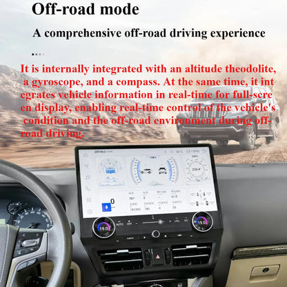 16.8inch Touch Screen For Toyota Prado 2010-2022 Android 13 Car Radio Multimedia Player Navigation