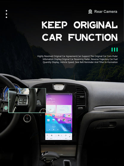 14.4" Qualcomm For Chrysler 300 300C 300S 2011-2023 Car Radio Stereo Carplay Upgrade Tesla Style Screen Android Auto GPS Navigation Multimedia Player