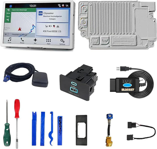 SYNC 2 to SYNC 3 Upgrade Interface Module 8-Inch Capacitive Touch Screen For Ford Lincoln 2011-2016
