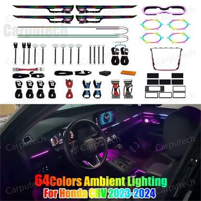 Dynamic Ambient Lighting for Honda CR-V 2023-2024 Interior Lighting Upgrade Accessories
