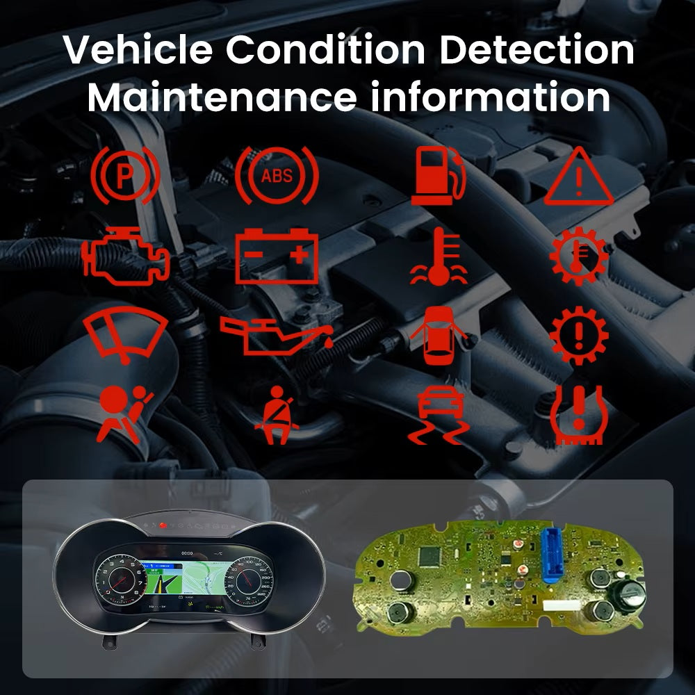 For Audi A3 2014-2020 12.3" LCD Digital Dashboard Cluster Car Panel Speedometer Virtual Cockpit