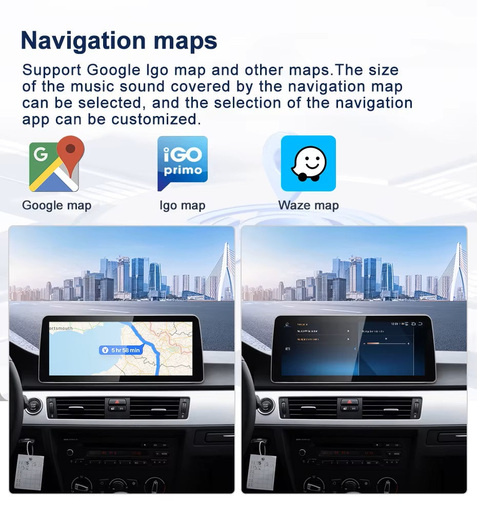 12.3 inch For BMW 3 series E90 E91 E92 E93 Infotainment Navigation System Car Multimedia Touch Screen Head Unit Android Car Radio GPS