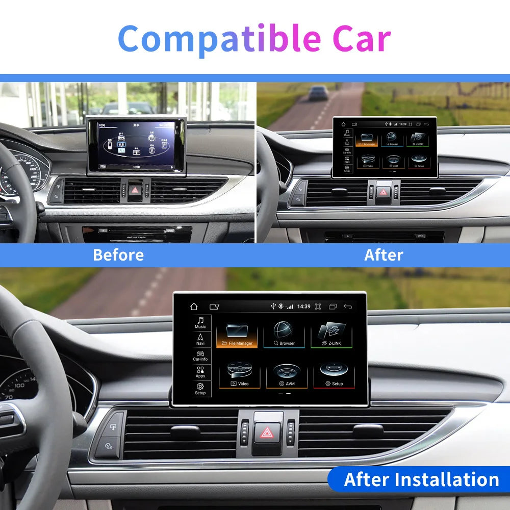 8 Core Android 13 System Car Multimedia Stereo For Audi A6 C7 A7 2012-2018 WIFI 4G 8+128GB RAM Carplay IPS Touch Screen GPS Navi