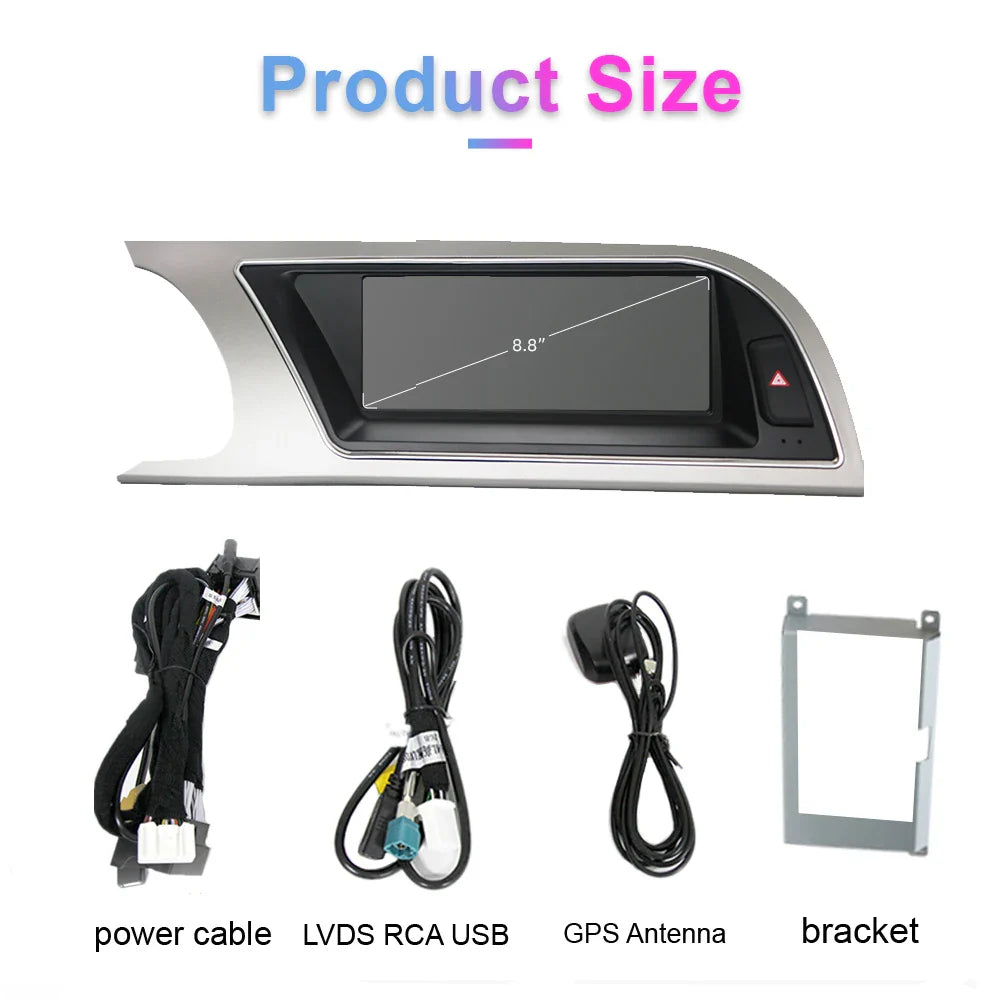 Audi A5(09-16)専用 カースクリーン(android 8core) For Audi A5 2009-2016 8.8inch 8 Core Android System Car