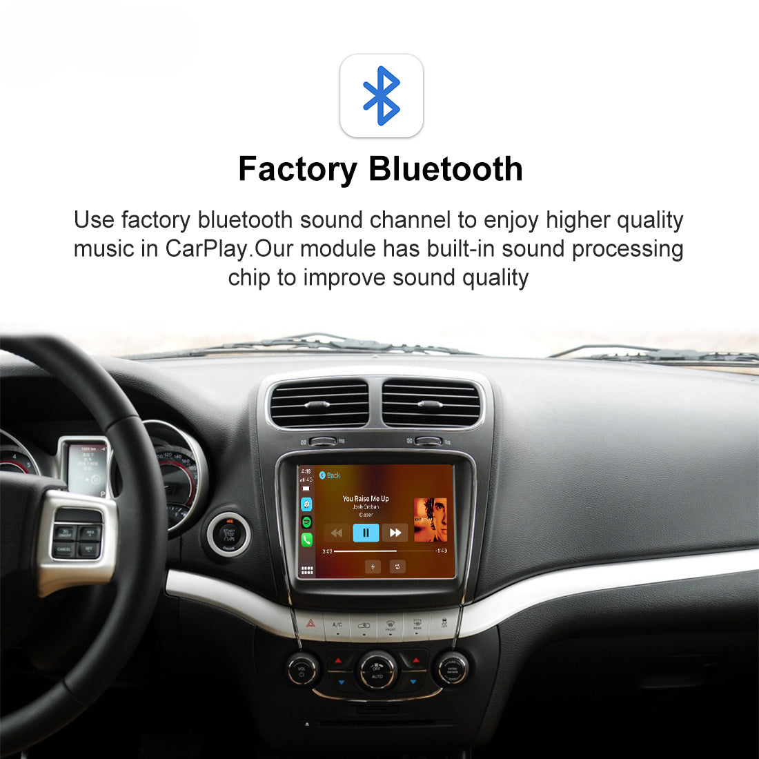 Wireless Apple CarPlay for Dodge Uconnect 8.4"Charger SRT8 CarPlay Kit Android Auto Mirror-Link Reserve Camera Retrofit