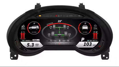 For Lexus GX400 GX460 2009-2020 12.3" LCD Digital Dashboard Cluster Car Panel Speedometer Virtual Cockpit