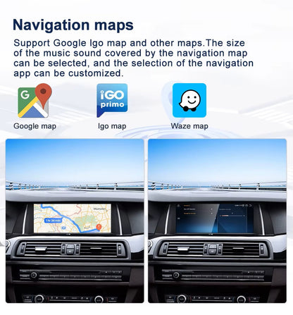 Android 14 10.25 inches For BMW 5 Series F10 F11 2009-2017 GPS Navigation Screen Upgrade ID8 Car Multimedia Center System Touch Screen Head Unit Car Radio GPS