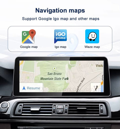 12.3 inch For BMW 5 Series F10 F11 Infotainment Navigation System Car Multimedia Touch Screen Head Unit Android Car Radio GPS