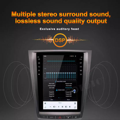 12.1" Qualcomm For Lexus GS450 2004-2011 Car Radio Stereo Carplay Upgrade Tesla Style Screen Android Auto GPS Navigation Multimedia Player