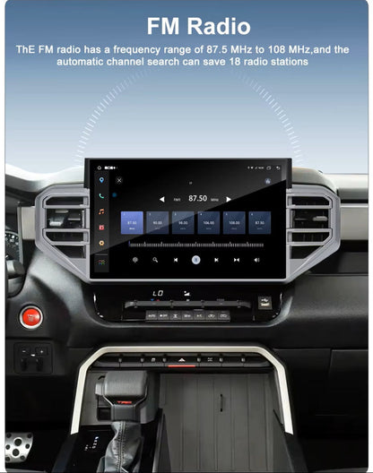 14.6'' For Toyota Tundra 2022-2025 Android Screen Infotainment Navigation System Car Multimedia Touch Screen Head Unit Car Radio GPS