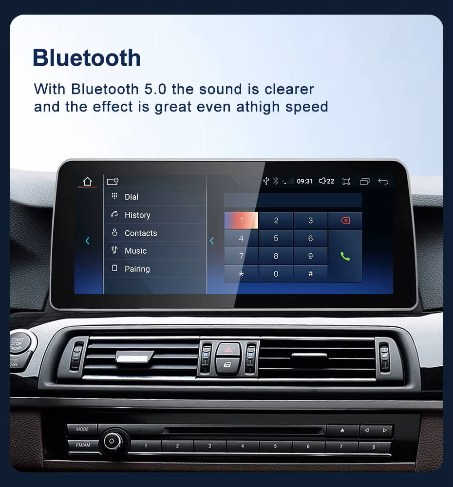 12.3 inch For BMW 5 Series F10 F11 Infotainment Navigation System Car Multimedia Touch Screen Head Unit Android Car Radio GPS