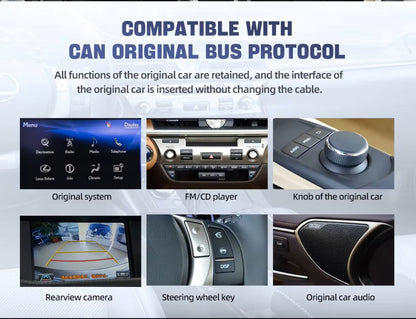 12.3'' For Lexus Rx330 Rx350 Rx450 2015 - 2019 Infotainment Navigation System Car Multimedia Touch Screen Head Unit Android14 Car Radio GPS