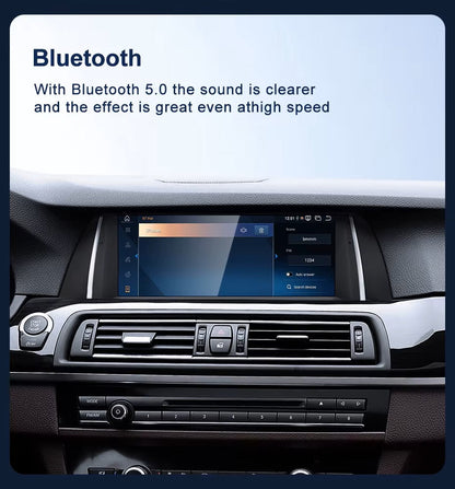 Android 14 10.25 inches For BMW 5 Series F10 F11 2009-2017 GPS Navigation Screen Upgrade ID8 Car Multimedia Center System Touch Screen Head Unit Car Radio GPS