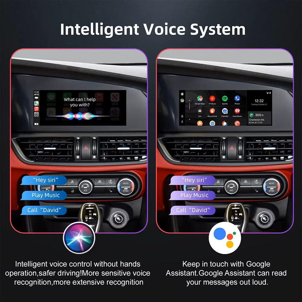 OEM Wireless Apple CarPlay & Android Auto Upgrade Module for Alfa Romeo Stelvio / Giulia /Giulietta 2014-2019 Retrofit Automotive Interface