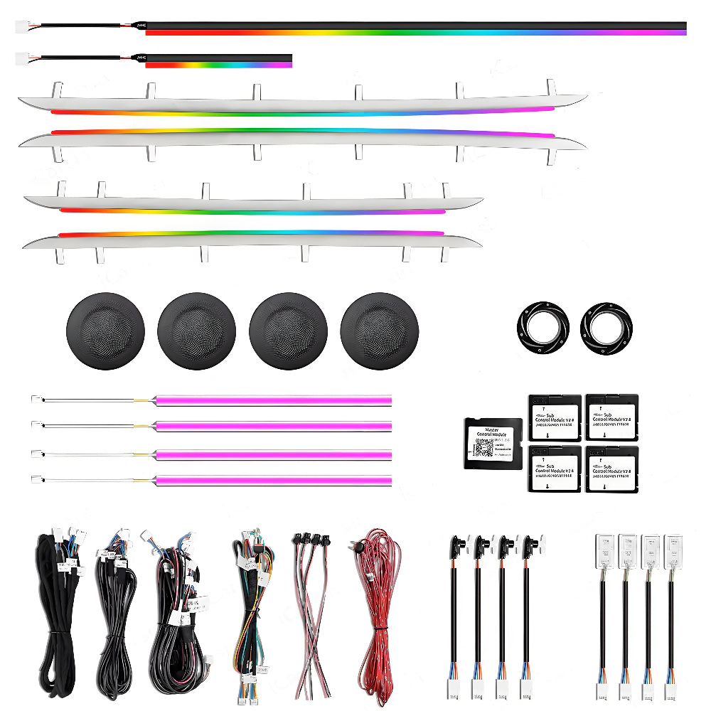 64 Colors Dynamic Ambient Lighting for BMW 1 Series 2016-2023 Interior Lighting Upgrade Accessories