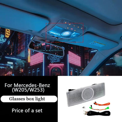 64 Colors Premium Car Interior Ambient Lights for Mercedes Benz C-class W205/ GLC X253 2015-2021 Dream Color Car Atmosphere Lamp