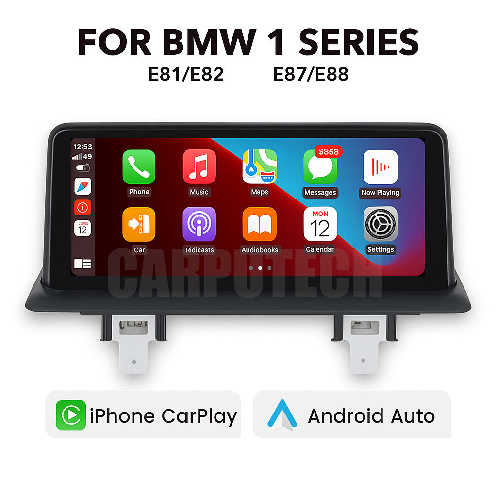 10.25" Linux Infotainment Display for BMW 1 Series E81/E82/E87/E88 (2004-2013) | Wireless CarPlay & Android Auto