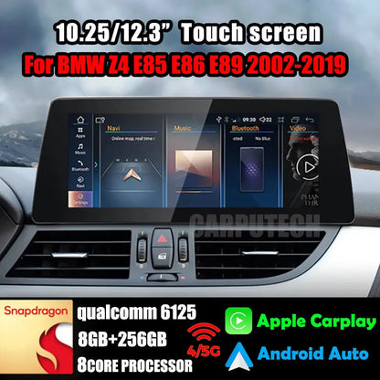 10.25"/12.3" Android 14 Screen for BMW Z4 E85 E86 E89 (2002–2019) | Qualcomm 665 | 1920x720 | Wireless CarPlay & Android Auto