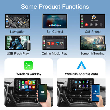 Wireless Apple Carplay Android Auto For TOYOTA Touch2 Entune2.0 Highlander Tundra Sienna Prius Yaris Camry CHR Module