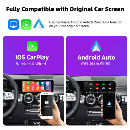Wireless CarPlay Android Auto For Mercedes Benz A B C E CLS CLA GLA GLB Class NTG6.0 2018-2022 With Mirror Link Airplay