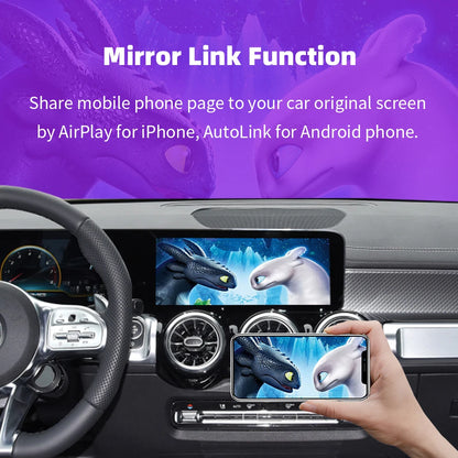 Wireless CarPlay Android Auto For Mercedes Benz A B C E CLS CLA GLA GLB Class NTG6.0 2018-2022 With Mirror Link Airplay